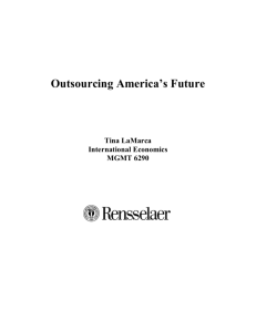 Outsourcing America`s Future