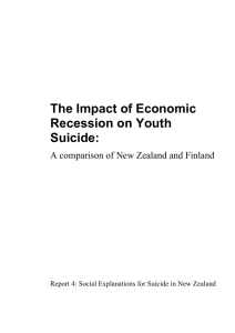 The Impact of Economic Recession on Youth Suicide: A comparison
