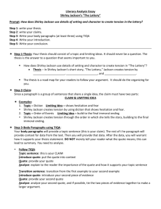 Literary Analysis Thesis Statement Examples