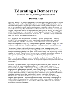 Educating a Democracy - Rowan County Schools