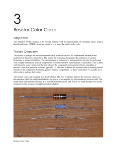 3 Resistor Color Code