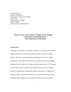 Patrick Sullivan - collegelevelwritingdrafts