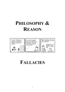 fallacie - Philosophers and Critical Thinkers in Senior Schools