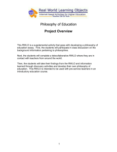 Philosophy of Education