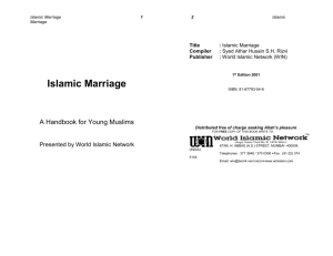 Islamic Marriage