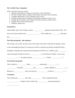 The Taming Of The Shrew Essay Crucible Essay All Quiet On The Western Front Essay also Argumentative Essay Examples The Crucible Character Analysis You Will Write A Performance Appraisal Essay