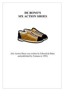 De Bono 6 Action Shoes.doc