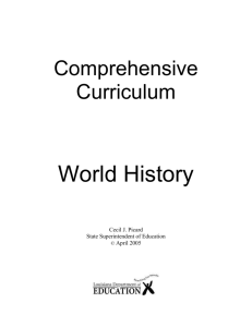 World History - Louisiana Department of Education