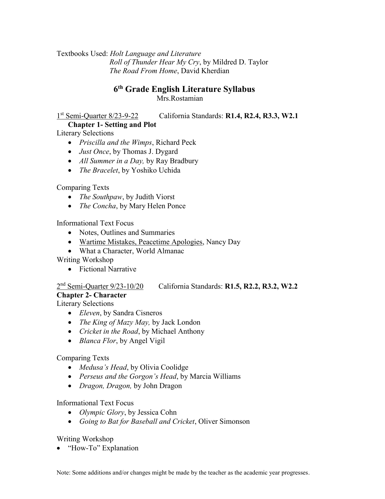 6th-grade-english-literature-syllabus