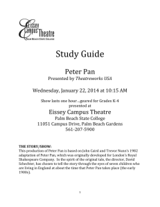 Study Guide Peter Pan Presented by Theatreworks USA