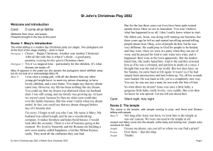 St John`s Christmas Play 2002 - St John the Evangelist Cambridge