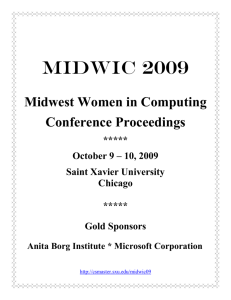 MidWIC Conference Proceedings - Csmaster