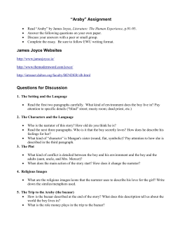Araby theme essay image