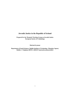 Juvenile Justice in the Republic of Ireland