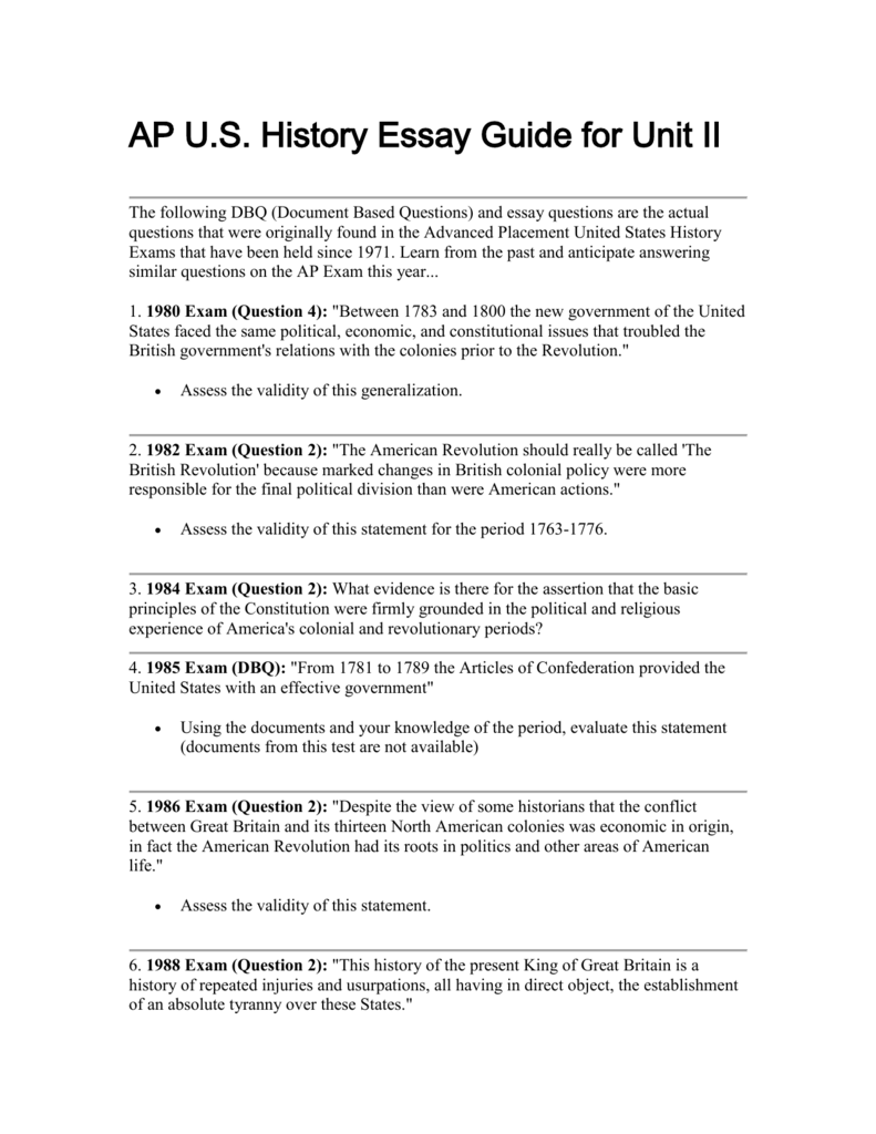 unit 2 apush essay prompts