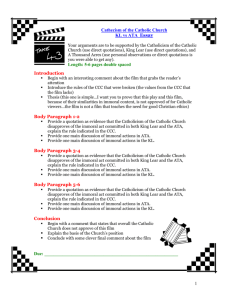 Movie Review Assignment – Opinion Essay