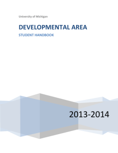 Developmental Psychology Student Handbook