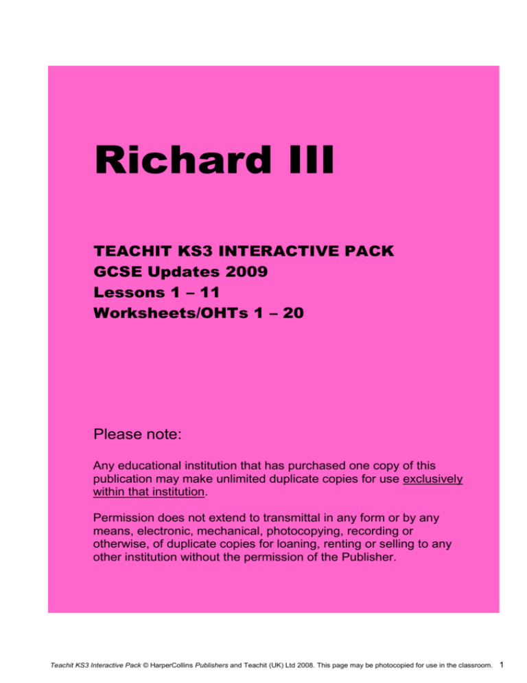 Lesson Plans And Resources