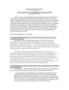 CEQ Background Briefing Paper