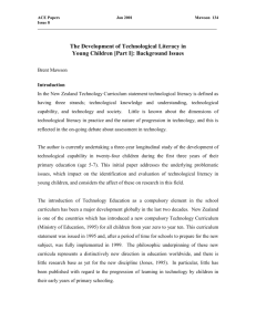 identifying the development of technological literacy in young children