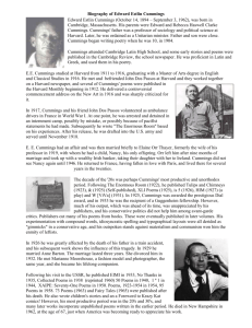 Biography of Edward Estlin Cummings