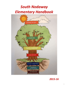 Elementary Handbook - South Nodaway Co. R-IV