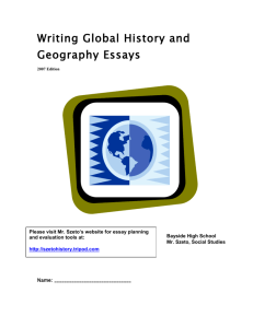 Global History Essay Guide