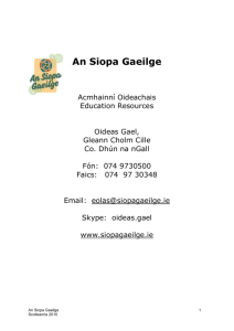 An Siopa Gaeilge Acmhainní Oideachais Education Resources