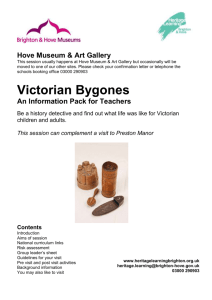 Victorian Bygones pack - Heritage Learning Brighton & Hove