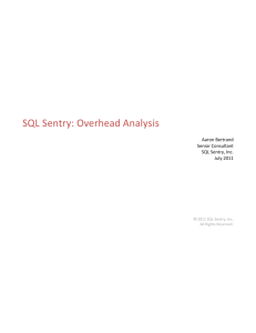 SQL Sentry Overhead Analysis