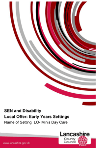 Special Needs & Disabilities - Mini`s Day Care, Preston Lancashire