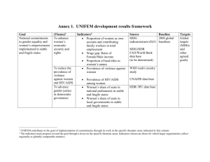 UNIFEM development results framework
