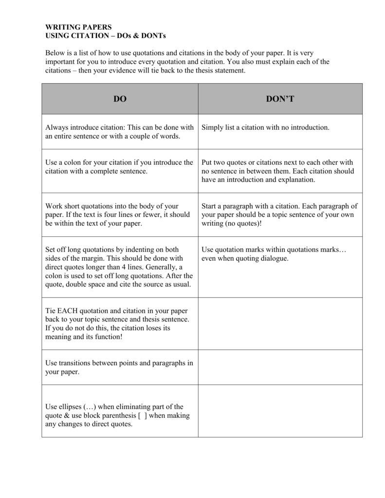 Research Paper Solon City Schools