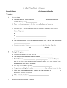 1492: Conquest of Paradise Worksheet