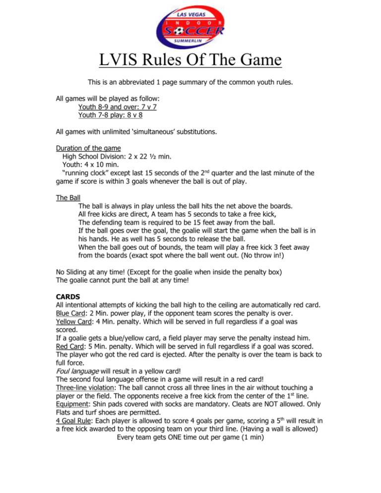 rules of the game assignment