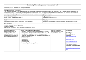 KS2 Y4 Christianity Parables
