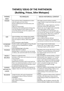 Parthenon Themes Techniques Soci Hist table.doc