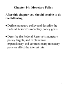 Chapter 14: Inflation and Monetary