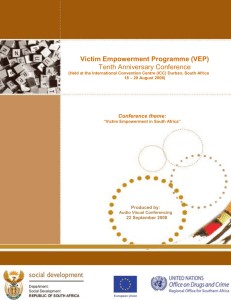 Victim Empowerment Programme 10th Anniversary
