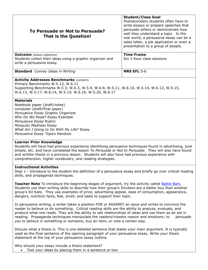 critical reading analysis example