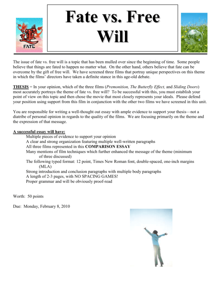 free will and fate essay