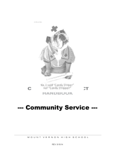 Community Service Packet