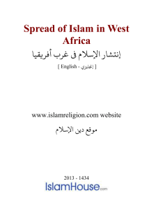 Spread of Islam in West Africa DOC
