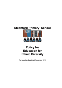 Diversity Policy - Stechford Primary School