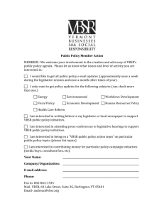 Public Policy Action Member Form