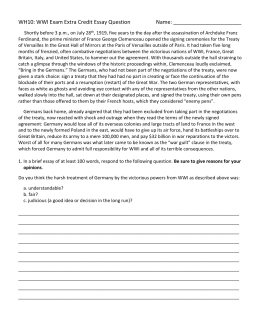English Sample Essay Wwi Essay Promptdoc Examples Of Essays For High School also High School Admissions Essay Wwi Chapter Study Guide Is A Research Paper An Essay