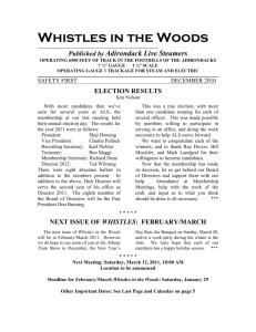 Whistles in the Woods - Adirondack Live Steamers