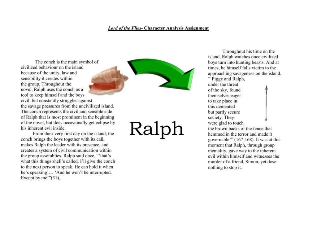 character analysis essay ralph lord flies