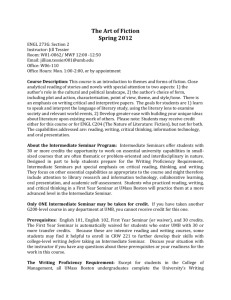 Spring 2012 Art of Fiction Syllabus.doc - English 273G