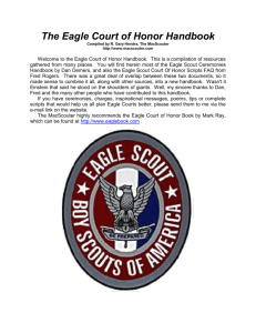 The Eagle Court of Honor Handbook